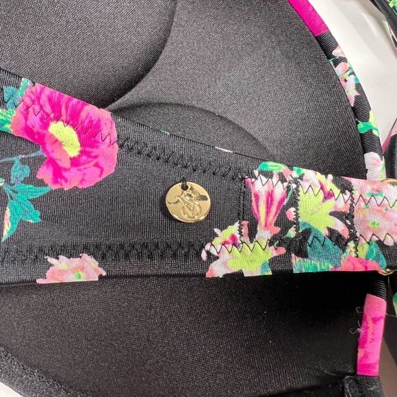 Victoria Secret 36D Bombshell Push Up Bikini Top Adds 2 Cups Miraculous Floral - Picture 6 of 7